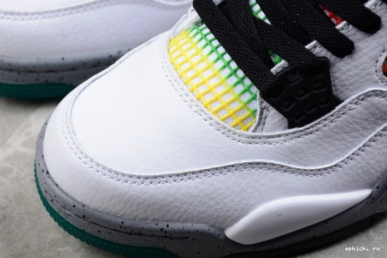 Cheap EP AQ9129-100 Jordan Green Rasta 4 Lucid AQ9129-100 Retro 0404